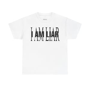 Camiseta I AM LIAR de Playboi Carti: camiseta unisex de algodón grueso y divertida de rapero