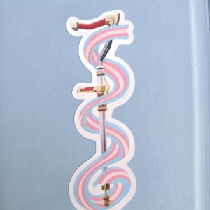 カスタムLGBTQ+杖松葉杖ステッカー Viktor Jayvik Arcane ezpeel