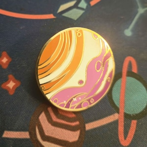LGBT Subtle Pride Planet Enamel Pin Lesbian Gay wlw mlm queer man woman flag lgbtq gift space aesthetic