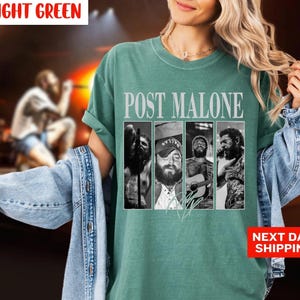 Comfort Colors Vintage Post Malone Shirt, Malone Rap Music Shirt, F1 Trillion Tour Shirt, Posty Rapper Shirt, Malone Music The Album