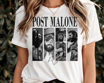 Post Malone Music Rap Vintage Graphic Color Shirt, Post Malone Tour Rapper Gift, Posty Tee, Rapper, Love Rapper Tshirt, Fan Gift Merch