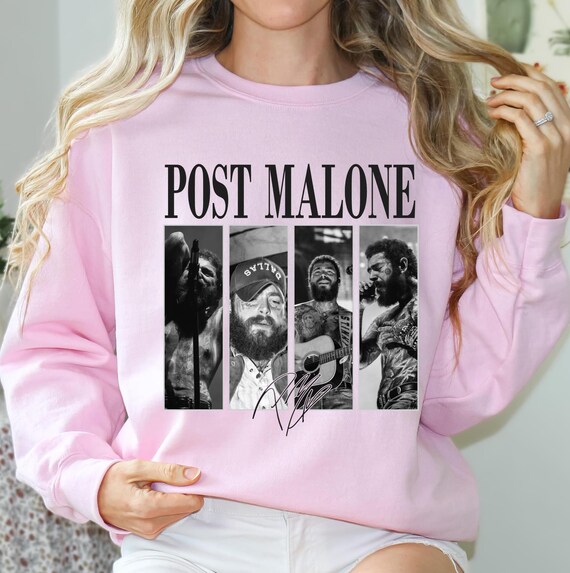 Post Malone Music Rap Vintage Graphic Color Sweatshirt, Post