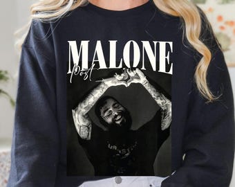 Post Malone Music Rap Vintage Graphic Color Sweatshirt, Post Malone Tour Rapper Gift, Posty Sweat,Rapper,Love Rapper Hoodie, Fan Gift Merch