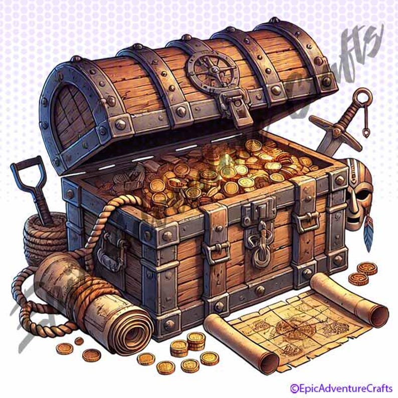 Epic Adventure Treasure Chests PNG Set for Imaginative Play | Perfect ...