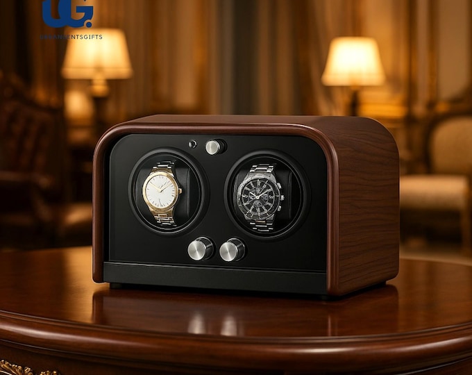 Featured listing image: Watch Winder – Bluetooth Touch Control, LED Light Display | Silent Auto Winder Gift for Men