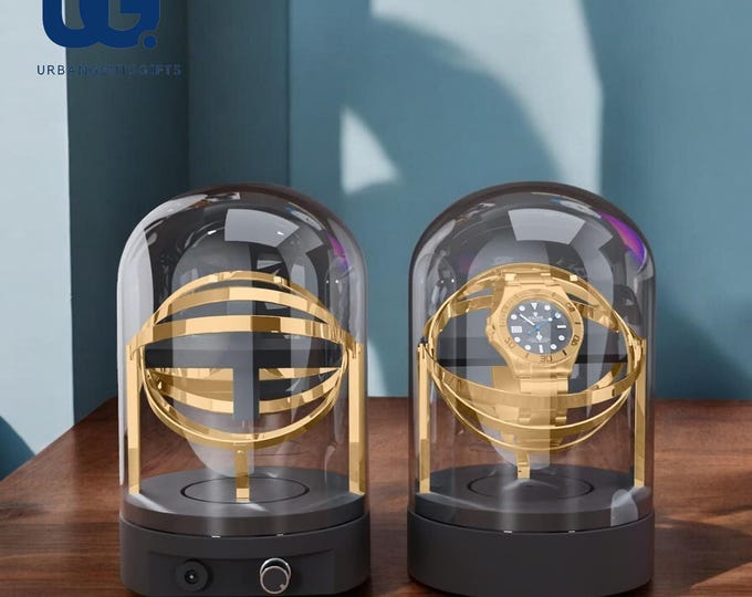 Featured listing image: Watch Winder Box – Silent Display Gift for Rolex, AP, Patek | Free Delivery