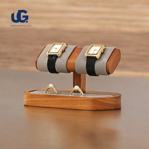 Support pour montre et organisateur de bracelets en bois, présentoir pour montres pour hommes, rangement pour bijoux pour montres bracelets, élégant présentoir pour montres en bois pour homme
