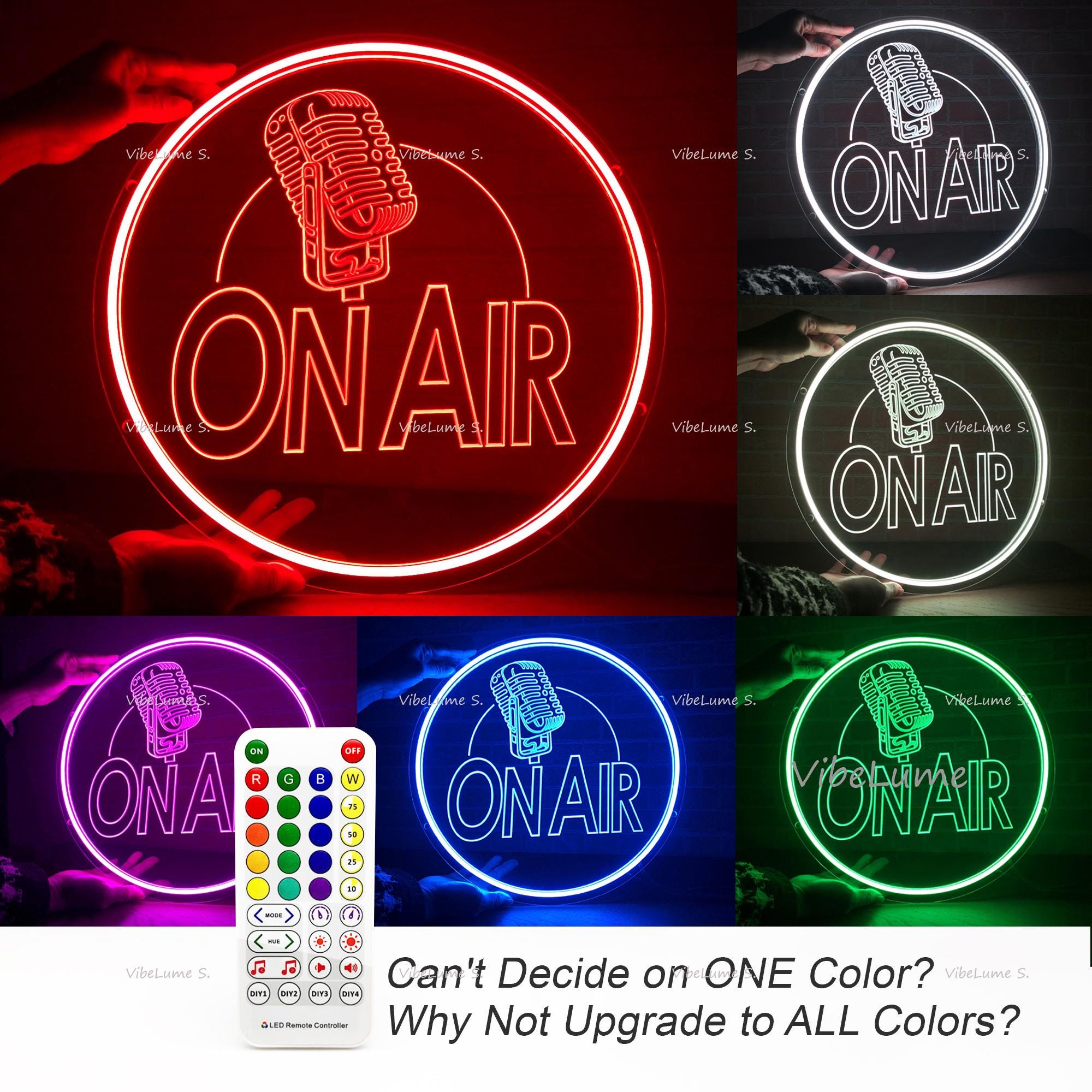 Streamers Led Signs Custom on Air Neon Sign, Customizable LED Neon Light for Streaming ...