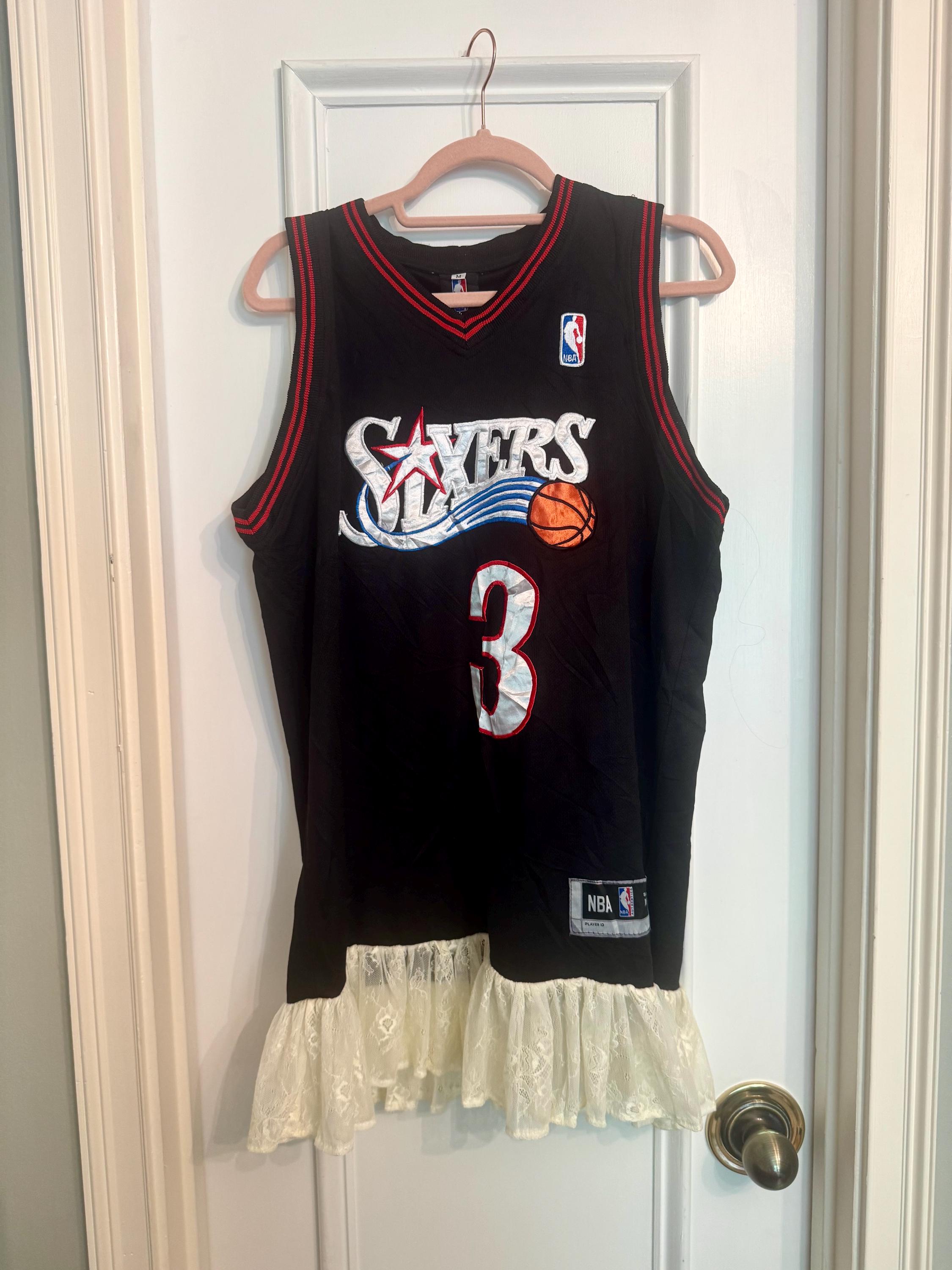 allen iverson jersey dress panel inserts Sixers Iverson Rookie Jersey Allen