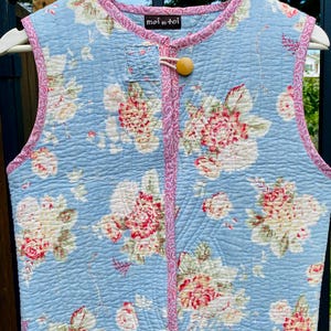 Handmade Quilted Vest - Repurposed Quilt