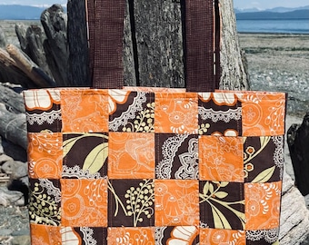 Autunm Patchwork Tote Bag