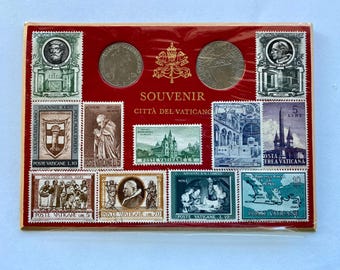 Antique Souvenir Booklet, Citta Del Vaticano, Postage Stamps