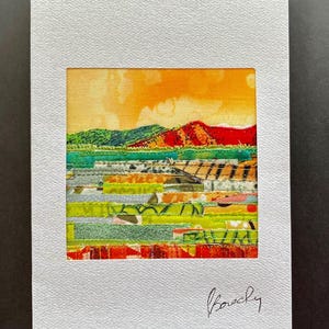 Fabric Landscape Art Cards