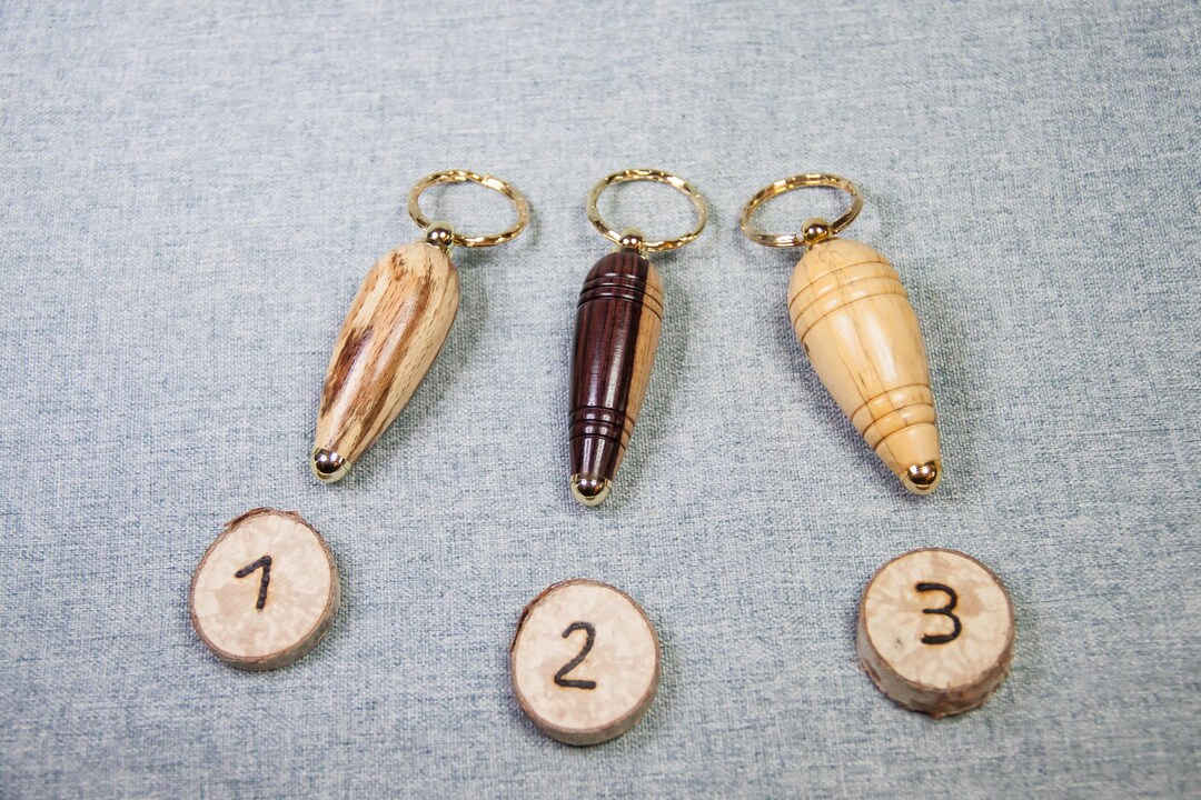 Spring Key Rings Wooden Hand-turned Wooden Key Rings. in Beech Wood, Violet Wood, Boxwood. - Etsy