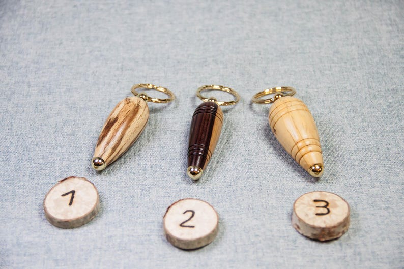 Spring Key Rings Wooden Hand-turned Wooden Key Rings. in Beech Wood, Violet Wood, Boxwood. - Etsy