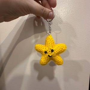 Amigurumi Starfish Keychain