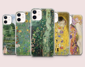 Gustav Klimt Phone Case Fine Art Cover for iPhone 16, 15, 14, 13, 12, 11, SE, XR, XS, 8, Pixel 9, 8 Pro, 8, 7, 6, Samsung S23, S22, S21