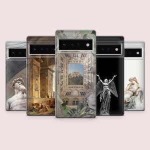 Ancient Greek Phone Case Renaissance Mythology Cover for Google Pixel 9Pro, 8A, 8Pro, 7Pro, 7A, 6A, Samsung S24Fe,S23Fe,A16 iPhone 16,15,14