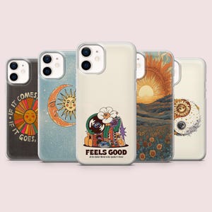 Hippie Phone Case Trippy Psychedelic Cover for iPhone 16, 15, 14, 13, 12, 11, Pixel 9Pro, 8A, Samsung S24FE,S23FE,S22,A16,A55,A25.