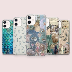Mermaid Phone Case Sea Daughter Aquatic Siren Cover for iPhone 16, 15, 14, 13, 12 Samsung S25,S24,S23FE S22,A16,A26,A56 Pixel 9Pro,8A,7