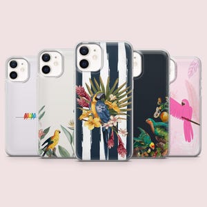 Parrot Phone Case Tropical Bird Cockatiel Cover for iPhone 16,15,14,13,12 Samsung S25,S24,S23FE S22,A16,A26,A56 Pixel 9Pro,8A,7