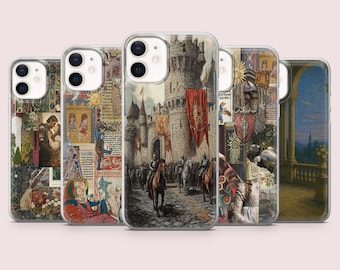 Medieval Phone Case Middle Age Historical Art Cover for iPhone 16,15,14,13,12,11 Pixel 9Pro,8A Samsung S24FE,S23FE,S22,A16,A55,A25.