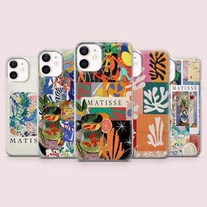 Henri Matisse Phone Case Matisse Art Abstract Cover for iPhone 16, 15, 14, 13, 12,11 Pixel 9Pro,8A Samsung S24FE,S23FE,S22,A16,A55,A25.