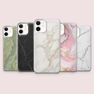 Funda de teléfono de mármol, elegante funda de piedra para iPhone 16, 15, 14, 13, 12, 11, Pixel 9Pro, 8A, Samsung S24FE, S23FE, S22, A16, A55, A25.
