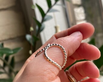 Boho Festival Style Ring in Silver or Gold - Gift For Her - Thumb Ring - Geometric Ring - Silver Ring - Gold Ring - Unisex Ring - Cool Ring