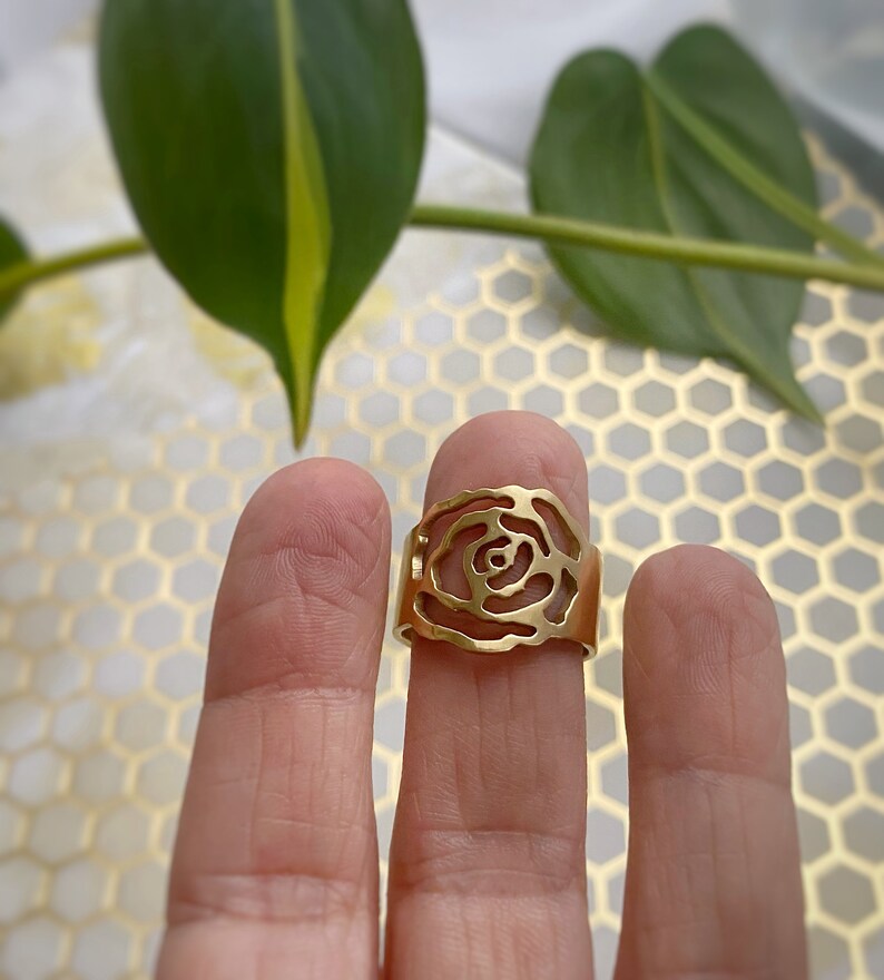 Alexis Rose Inspired Flower Ring Rose Ring Flower Ring in Etsy