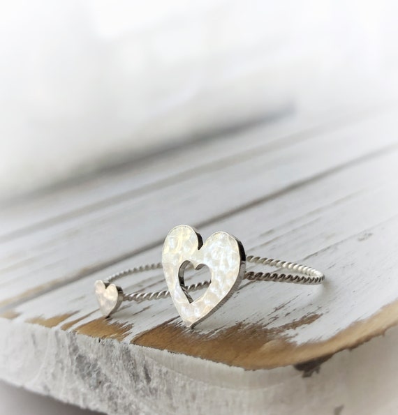Mother s Day Gift Ring Set Mother Daughter Wedding Gift BFF Rings Gift Lil Sis Big Sis Rings Gift Her I Carry Your Heart Etsy