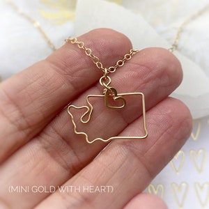 Collier d'État en argent ou en or contour de l'État d'origine pour représenter la maison collier frontière d'État cadeau personnalisé pour elle ou lui image 4