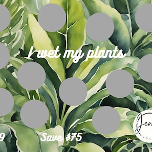 I Wet My Plants A5 Savings Challenge