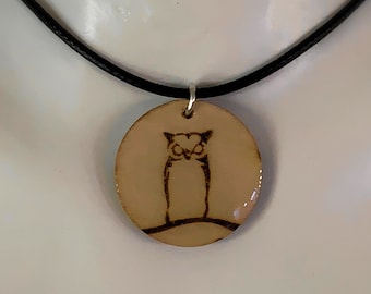 Owl Necklace - Owl Pendant - Owl Jewelry - Witchy Jewelry - Handmade Owl Necklace - Owl Gift - Necklace for Women - Witchy Necklace