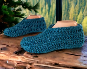 Knitting Pattern - Slippers Knit Flat on Straight Needles - Bulky Yarn Knitting Pattern - Knitted Slippers  Beginner Knitting - English Only