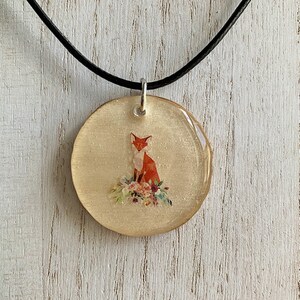 Fox Necklace - Fox Pendant - Fox Jewelry - Witchy Necklace - Handmade Necklace - Fox Gift - Necklace for Women - Fox Spirit Animal
