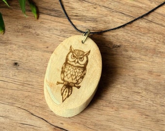 Owl Necklace - Owl Pendant - Owl Jewelry - Witchy Jewelry - Handmade Owl Necklace - Owl Gift - Necklace for Women - Witchy Necklace
