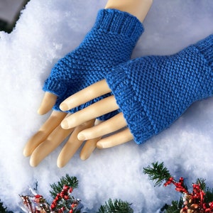 Easy to knit fingerless gloves