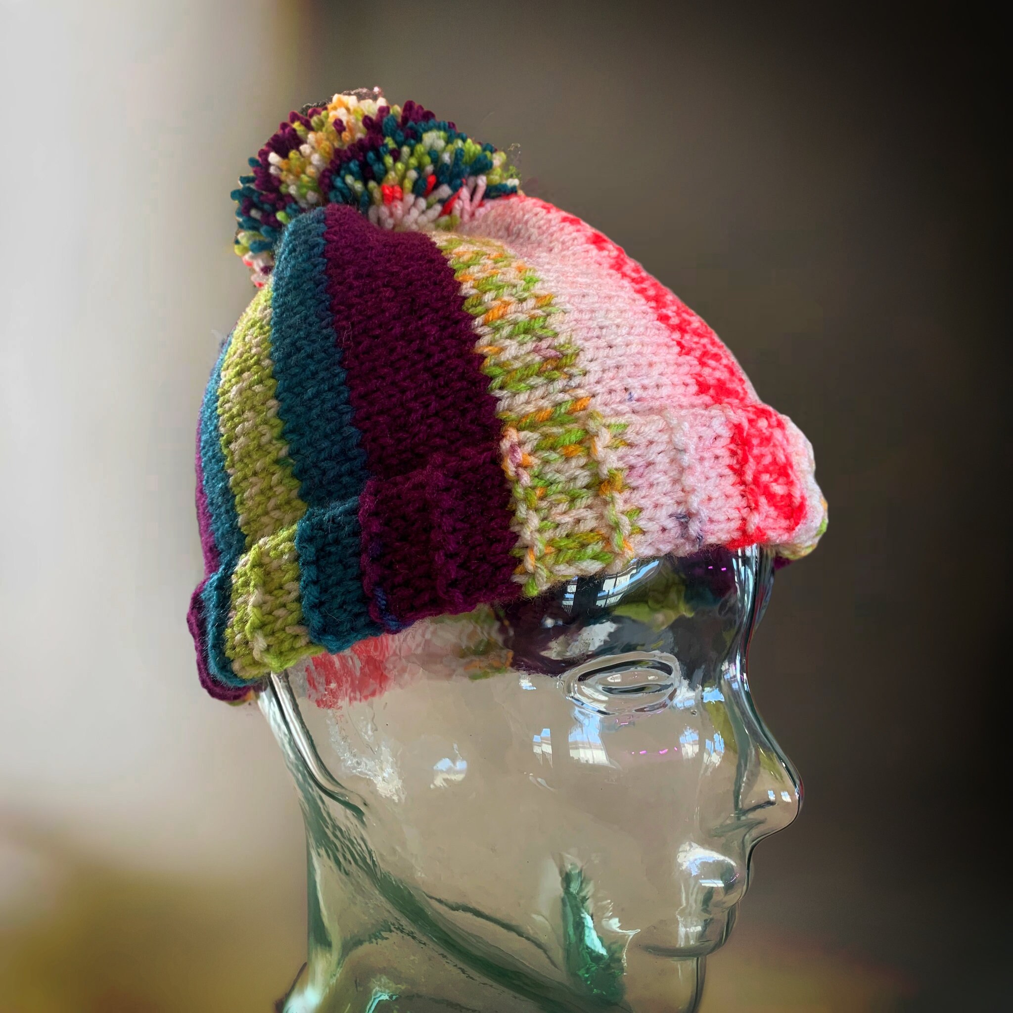 Knitting Pattern - Toque, Touque, Tuque or Beanie Winter Hat, Stripes ...