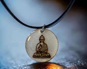 Buddha Pedant Necklace - Gift for Zen - Zen Buddha Necklace - Sitting Buddha Pendant - Sitting Buddha Necklace - Buddha Necklace