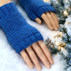 Easy to knit fingerless gloves