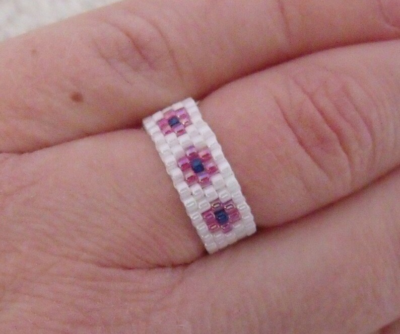 Simple Seed Bead Rings You Can Make Pattern for Kindle Etsy