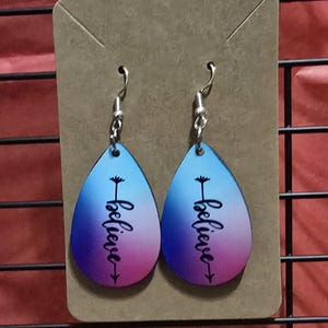 Believe earrings #2