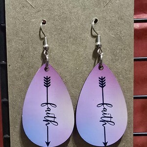 Pink Faith earrings