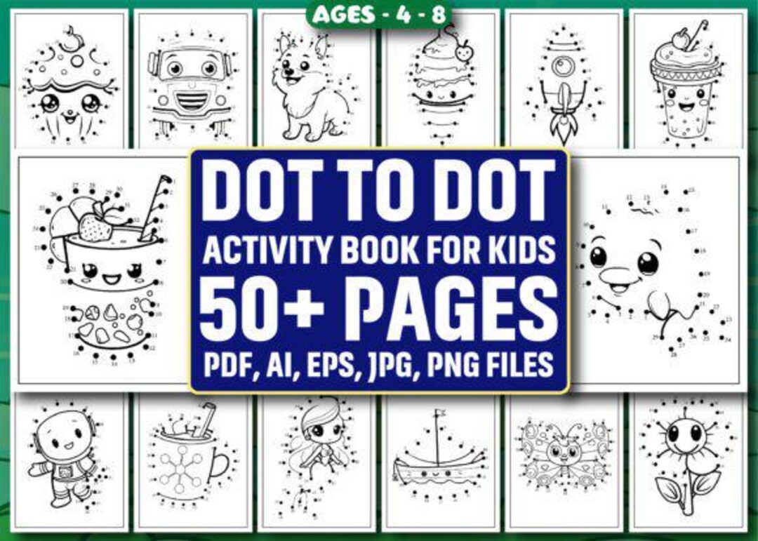 Dot to Dot Pages for Kids | Creative Printable Activity Sheets ...