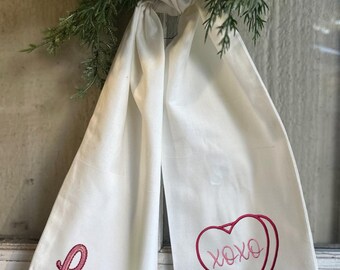 Cinta de corona bordada de San Valentín