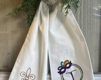 Banda de corona bordada de Mardi Gras