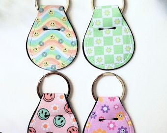 Neoprene Aldi Quarter Holder Keychain or Airtag Keychain: Choose Your Pattern