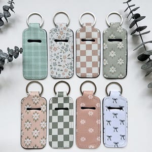 Chapstick Holder Keychain, Lipstick Holder Keychain,  Lip Balm Holder Keychain, Gift For Her