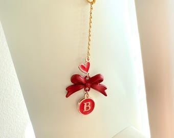 Personalized Bow Tumbler Charm: Custom Tumbler Accessory